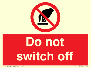 Do not switch off 